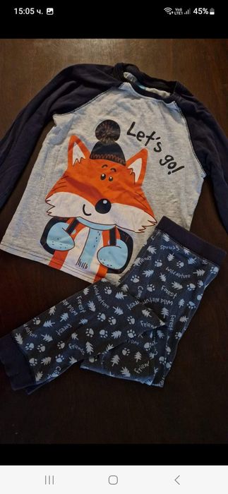 7-8г 128см нов анорак суитчър с качулка памук