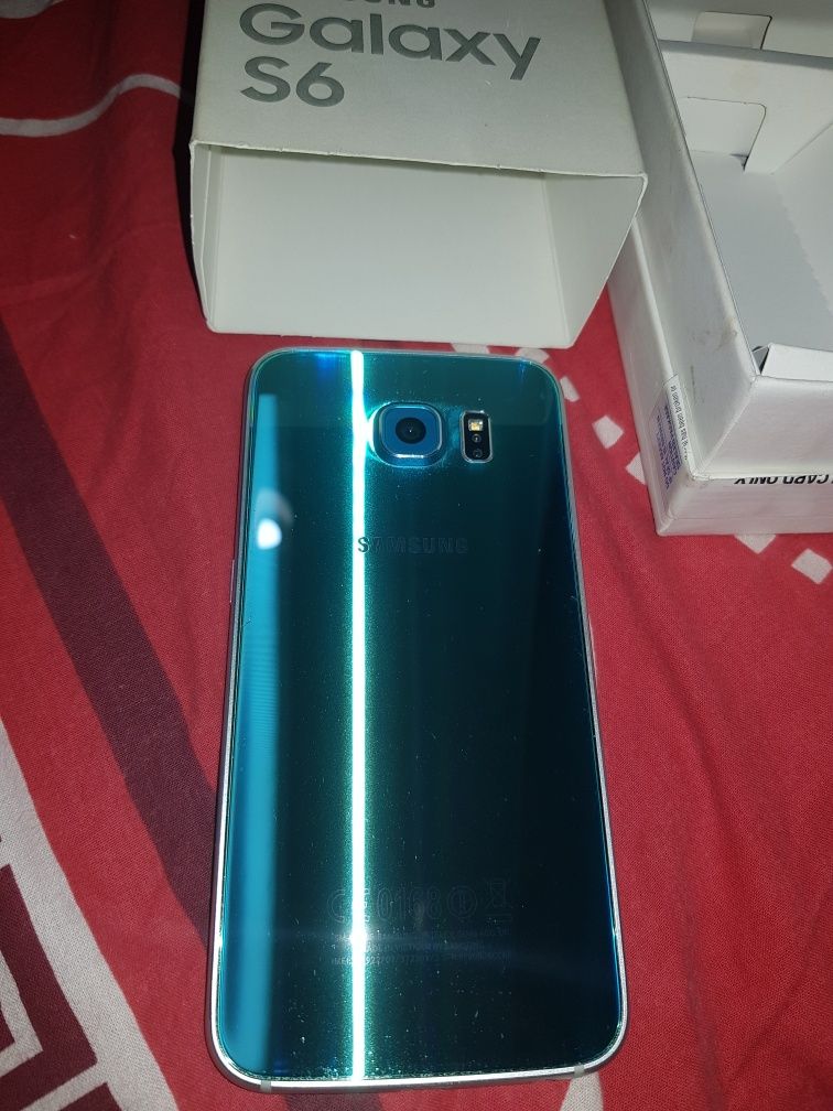 Samsung s6 blue topaz fullbox