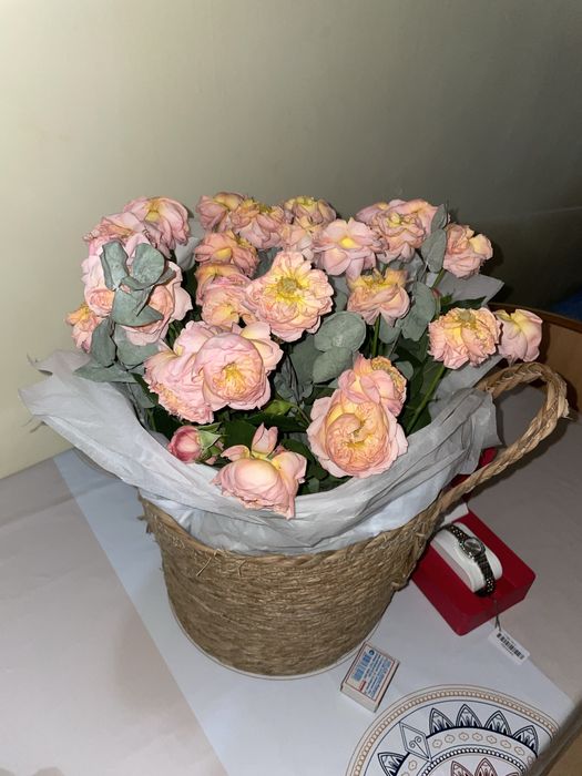 Цветы букет корзина