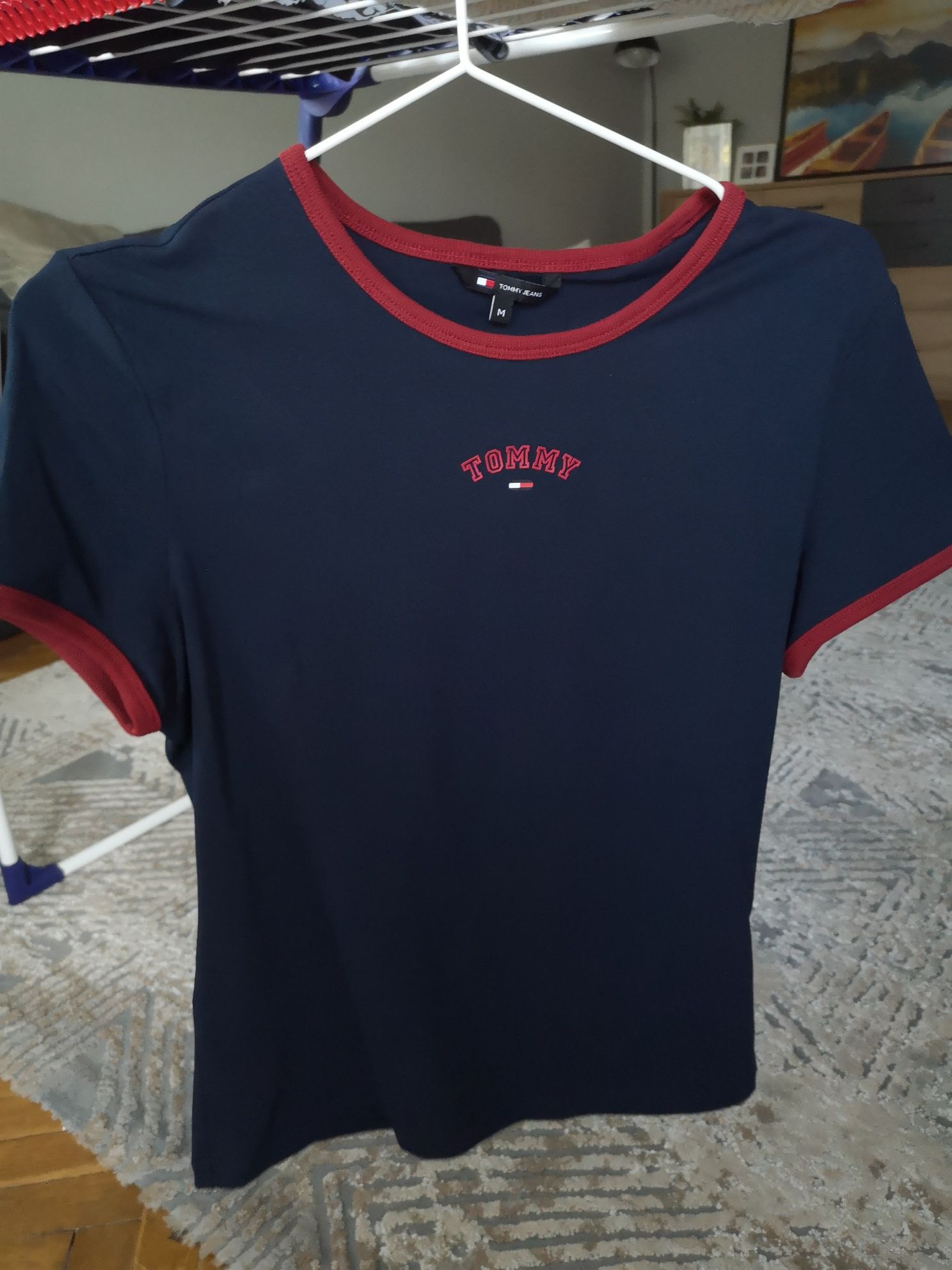 Тениска с лога Tommy Jeans/TommyHilfiger/H&M/Zara/Pinko/PatriziaPepe