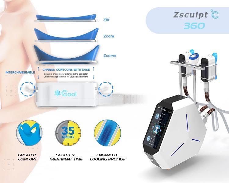 Aparat profesional de criolipoliza 360 cu 3 moduri de acționare