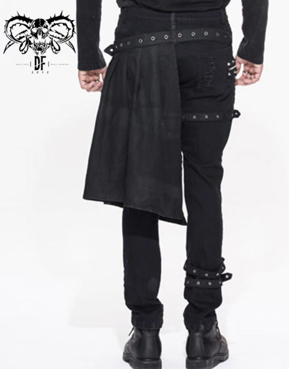 Pantaloni cu kilt Devil Fashion PT032 noi, etichetă, ambalaj original