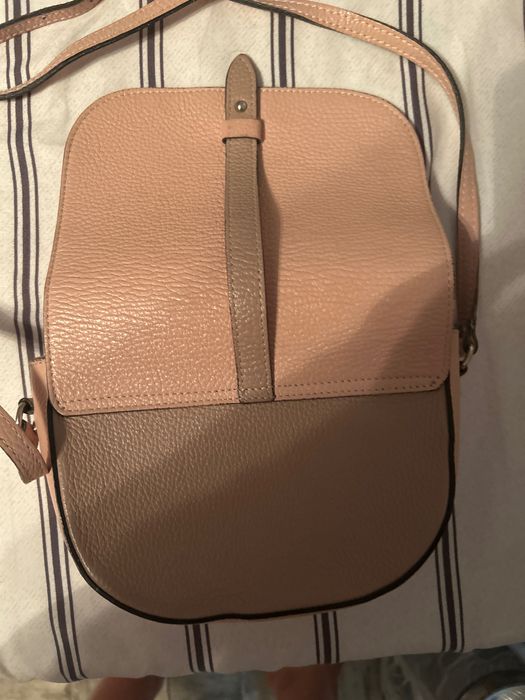 Vicino geanta mica umar si portofel din piele(culoare roz)