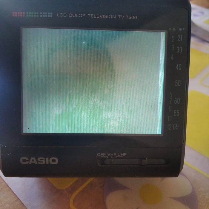 Casio tv-7500 портативен телевизор