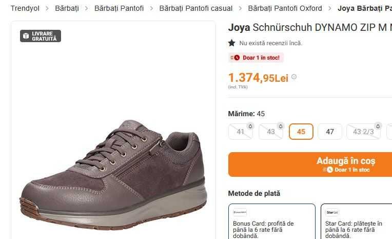 Adidasi piele Joya Dynamo ZIP W 39 Swiss technology