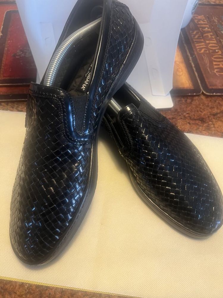 Pantofi de piele impletiti Dolce &Gabbana pentru barbati marimea 44