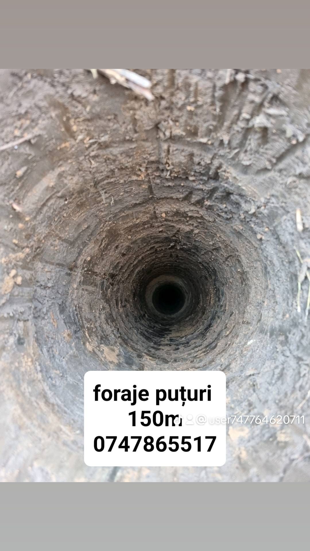 Foraje puturi fantani adanciri prelunguri denisipari piloni