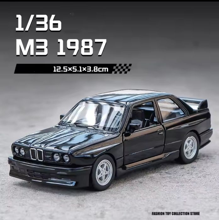 Mașinuță BMW M3 Macheta Bmw E30 neagra sau alba M3 BMW Ursuleț 1987
