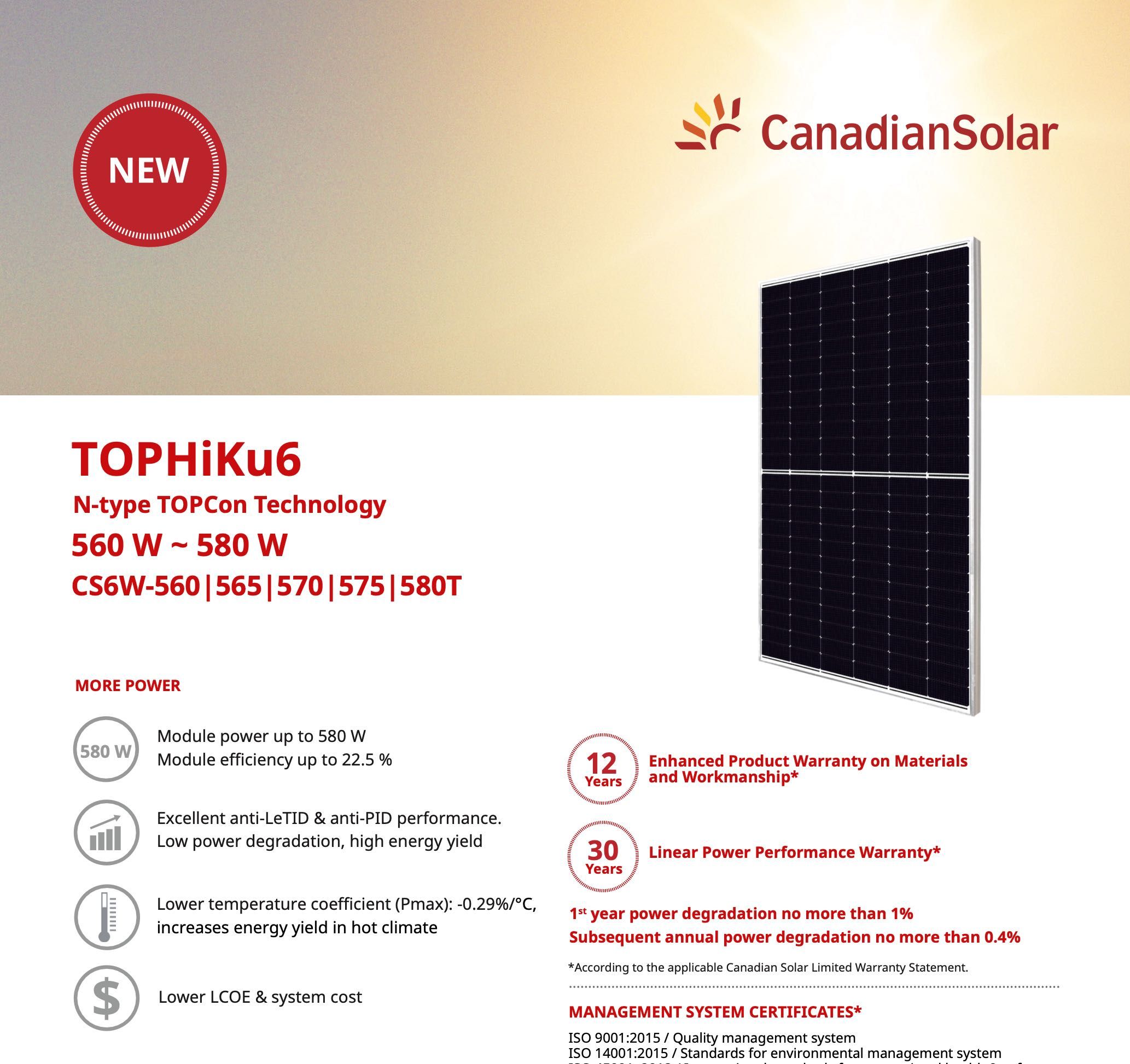 Canadian Solar 580w N-Type panouri fotovoltaice (Longi, Trina, Jinko)