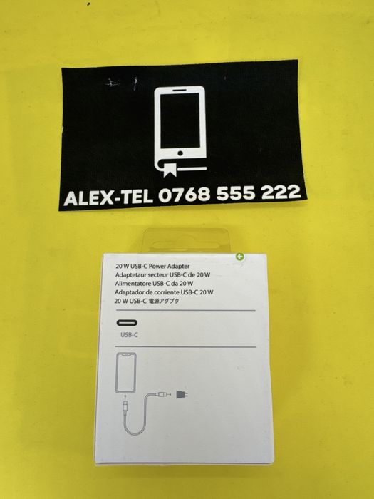 Alex-TEL® Incarcator iPhone USB-C 20w Fast Charge iPhone