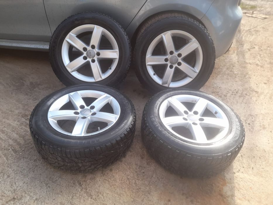 Jante roti Audi 5x112 r16 cu anvelope iarna