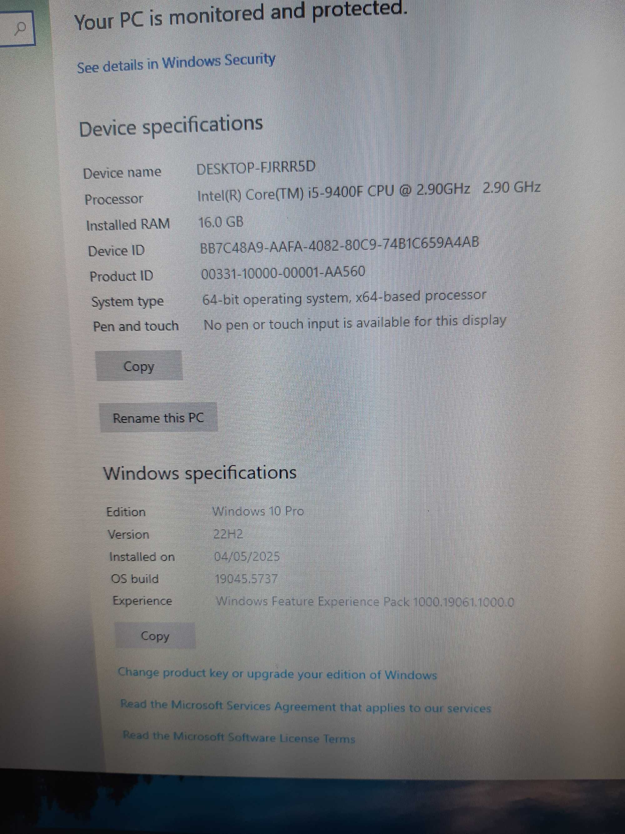 Геймърски компютър I5-9400F + GTX 1660TI 16GB ram
