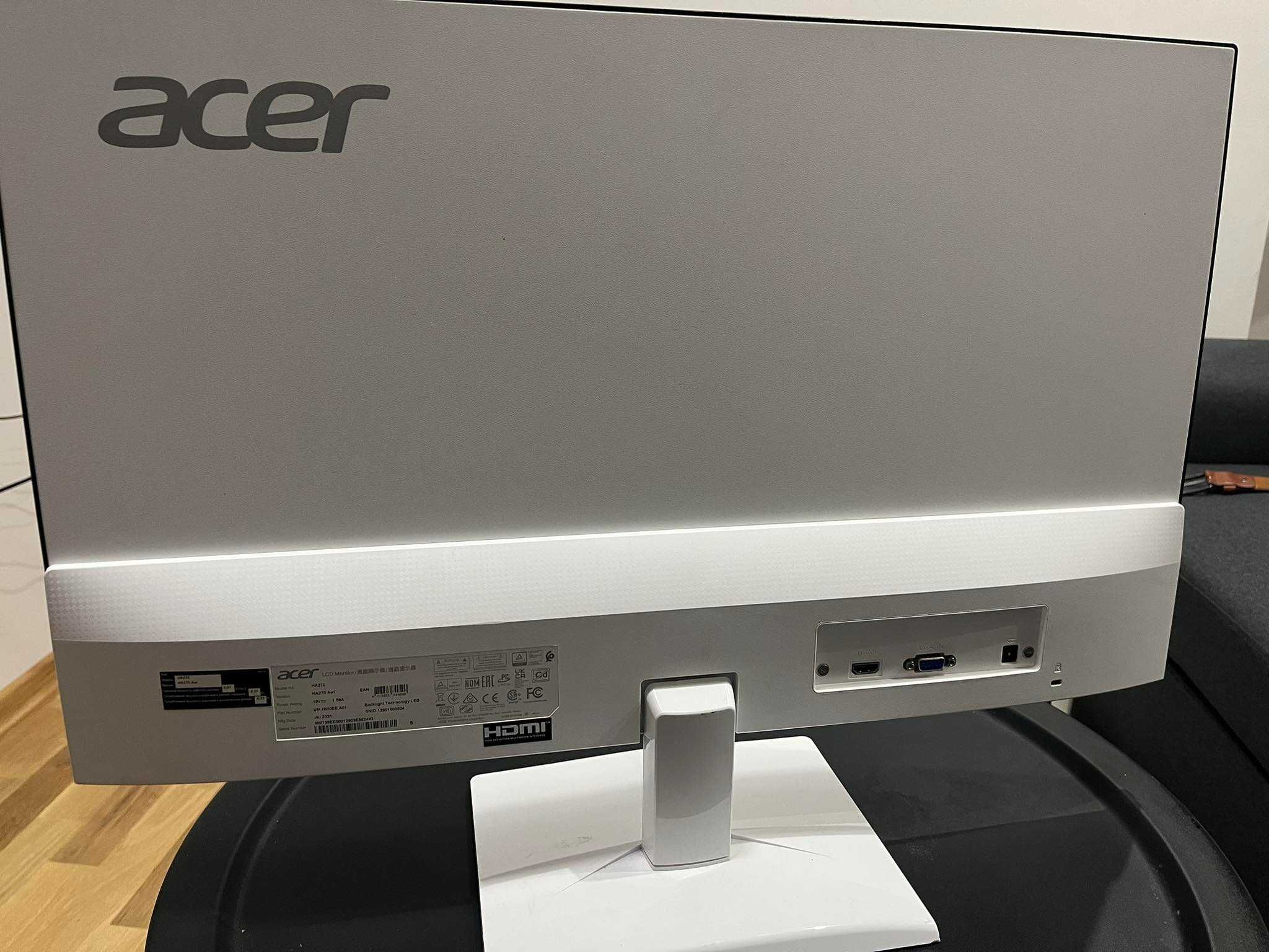 Монитор Acer 27" бял