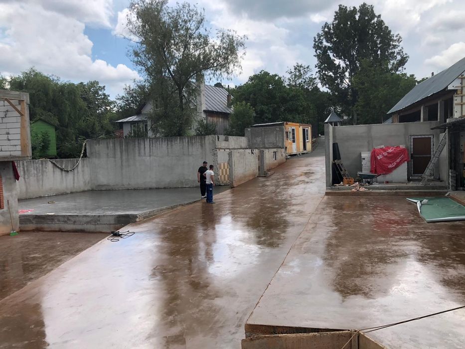 Turnare beton cu Elicopter și Cuarț gri sau colorat, Elicopterizare