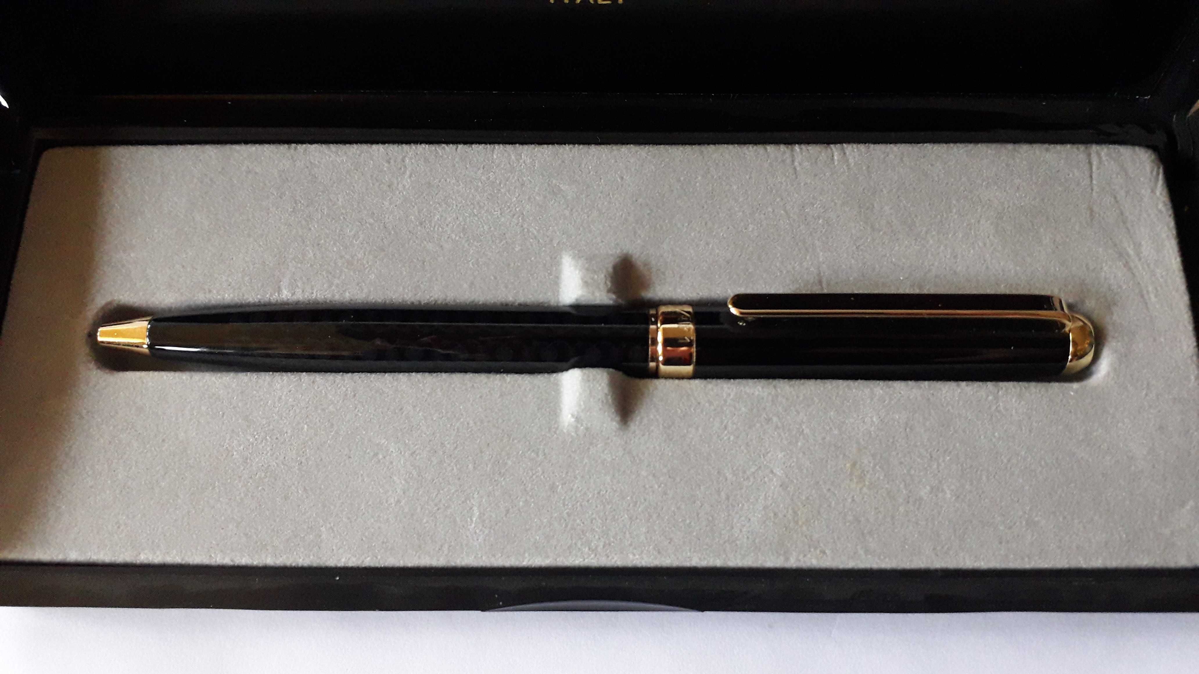 химикалка позлатена Сапи Sapi Италия китайски лак, метал, нова в кутия