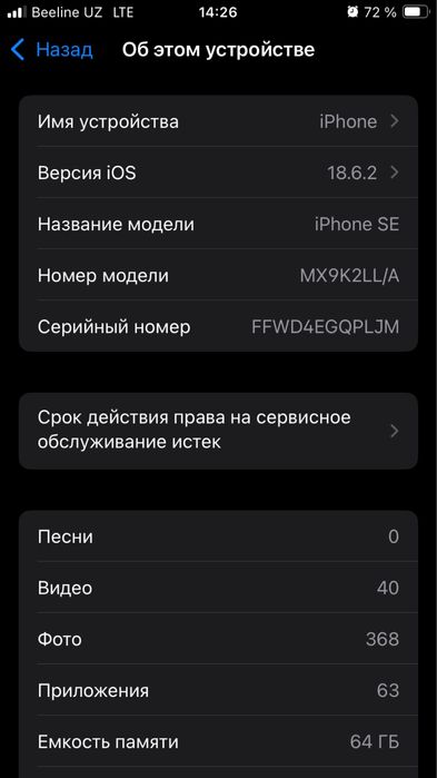 Iphone SE2020 tiniq