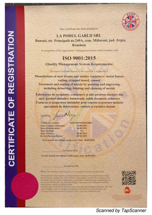 Garduri, porti, debitare tabla, sablare, vopsire electrostatica