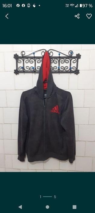 Hanorac marca Adidas mărime M culoare gri