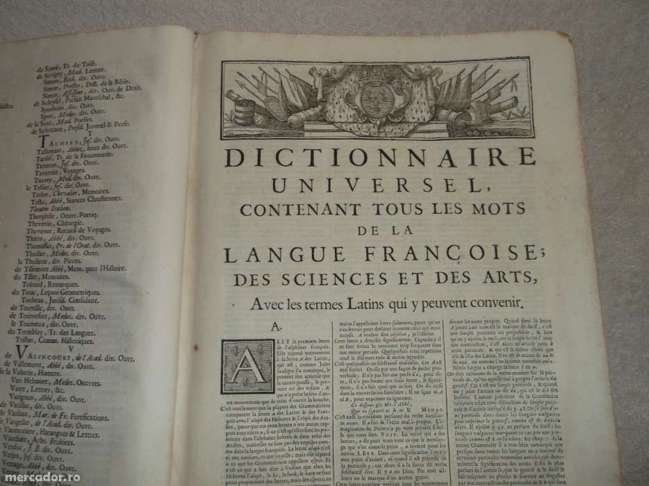 Dictionar din 1704