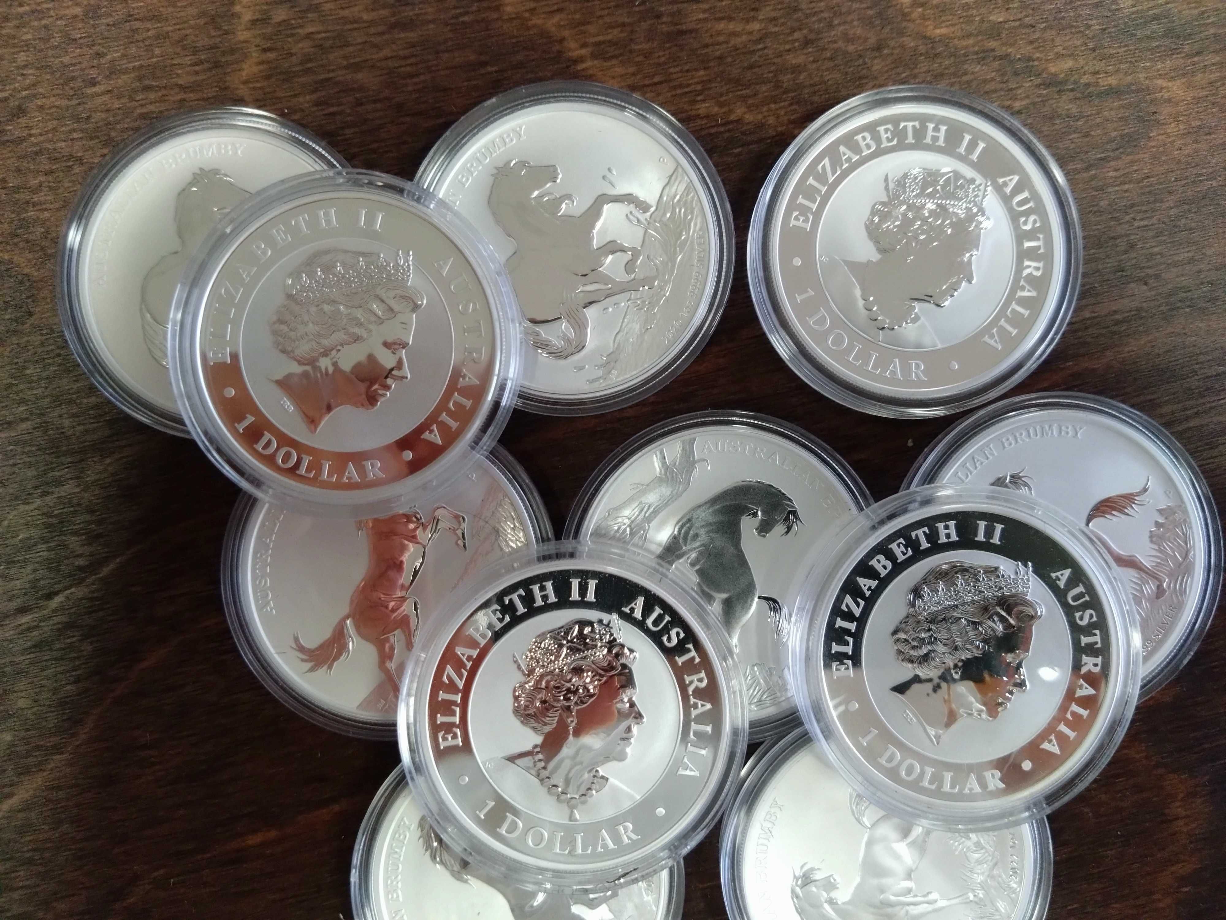 Сребърни монети Stock horse/Australian brumby, 1oz, 999/9999