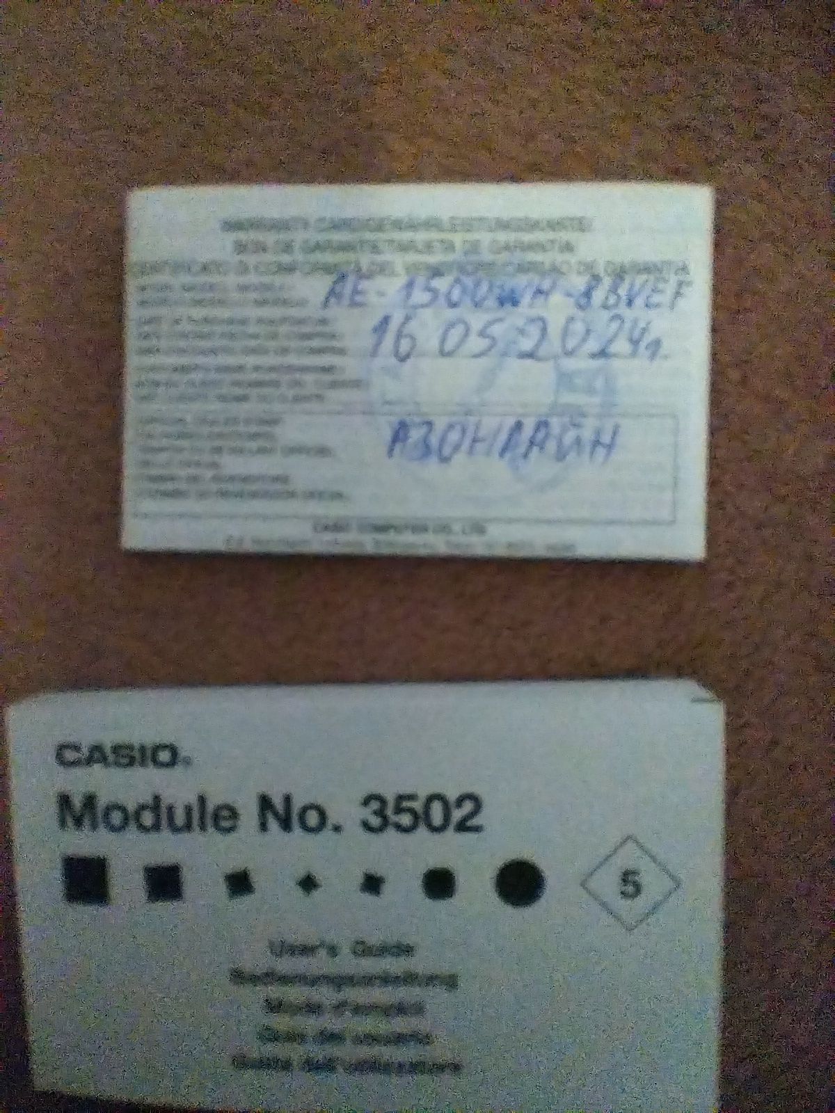 Casio AE-1500WH 8BVEF