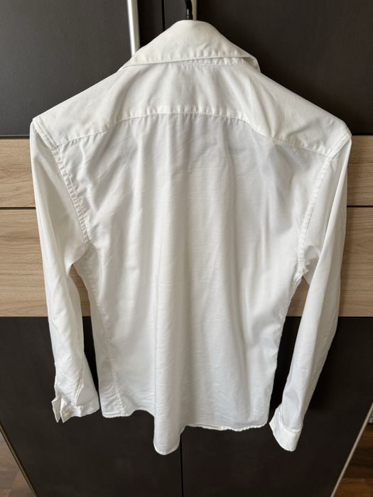 Cămașă albă Zara slim fit S