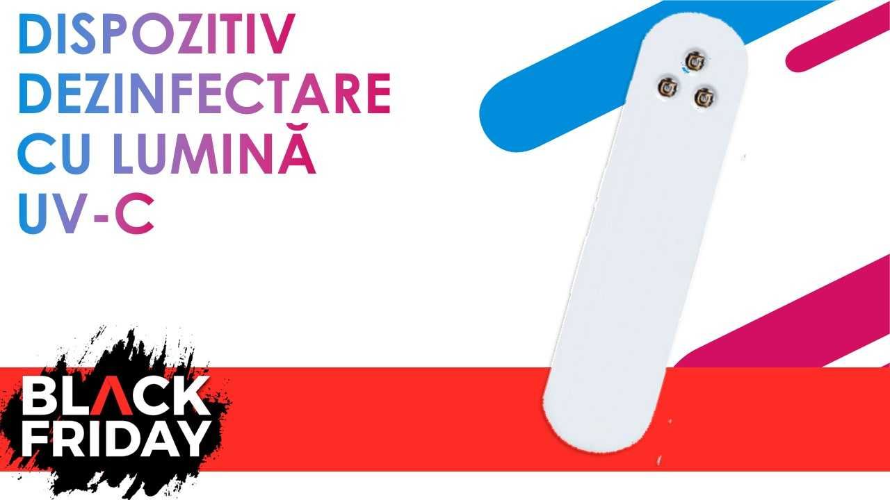 DISPOZITIV DEZINFECTARE LUMINĂ UV-C (pt.Smartphone,masca,chei,bani)