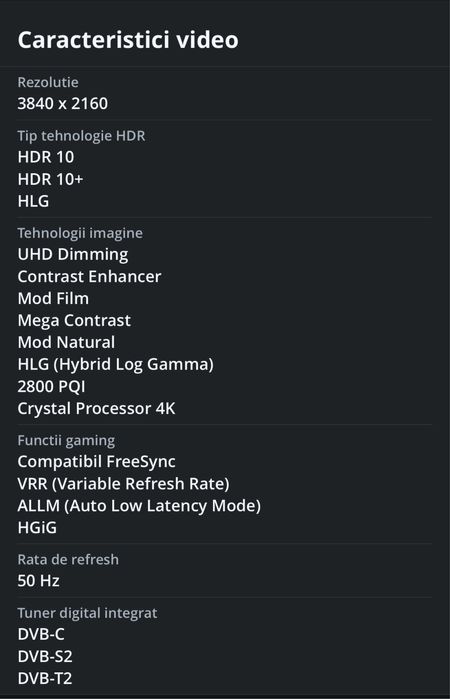 Televizor Samsung 4K