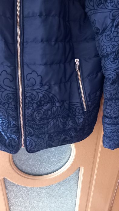 Vand geaca/ jacheta dama toamna-iarna,bleumarin,2XL- marime IT,cu mode