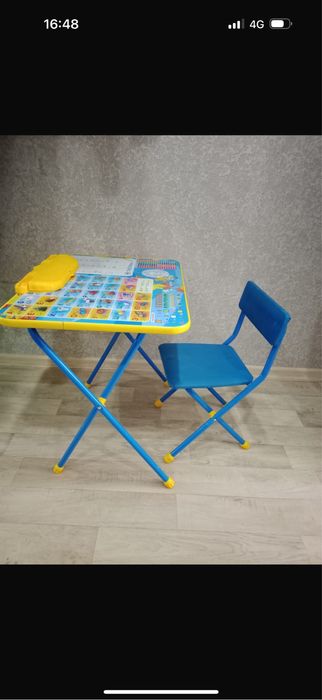 Стол детский со стульчиком цена 7000 тыс тенге