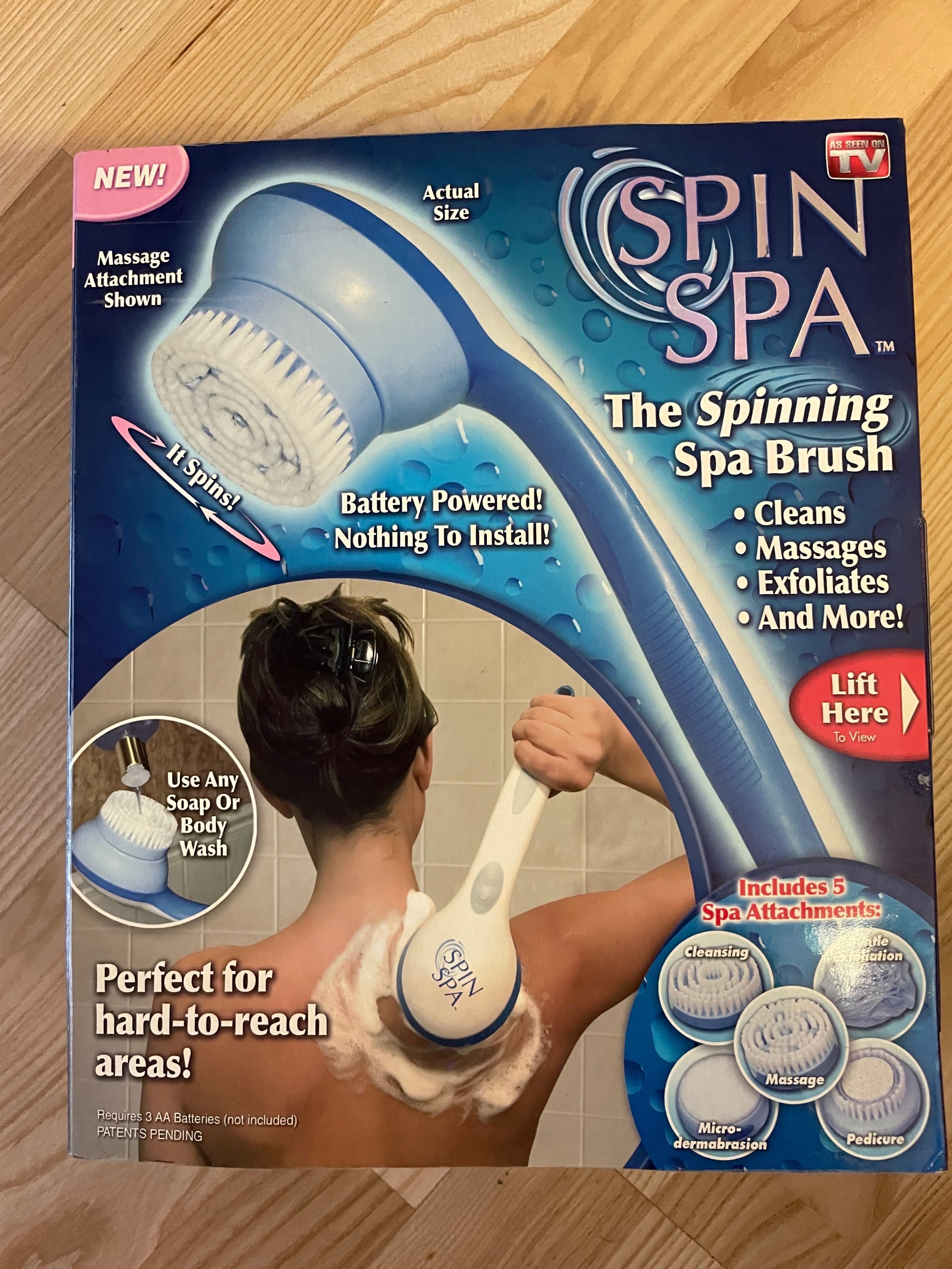 электрическая массажная щетка для тела Spin Spa Brush