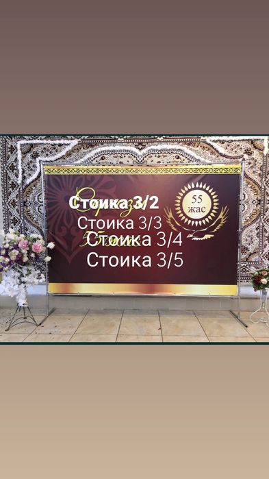Стоика баннера каркас 3/2,  3/3,  3/4,  3/5,