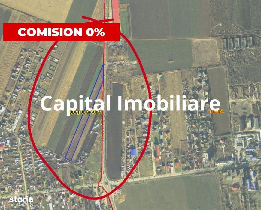 Comision 0% Teren Centura Brailei - Oportunitate Investitii