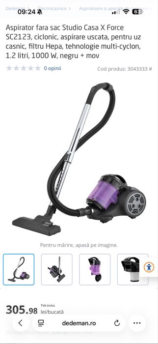 Aspirator studio casa