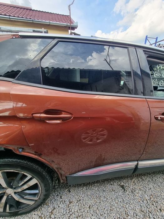 Usa Dreapta Spate Peugeot 3008 II 2016 - 2020 SUV 4 Usi Copper Braun Perleffekt ELG (1316)