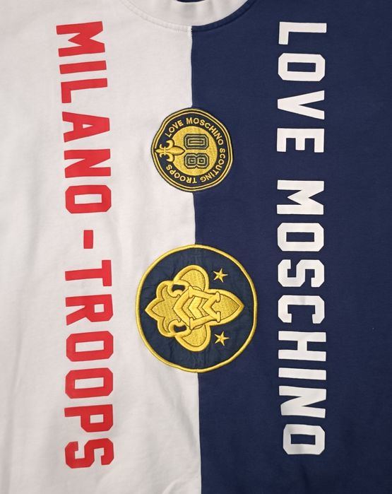 Love Moschino Sweatshirt оригинално горнище M памучен суичър горница