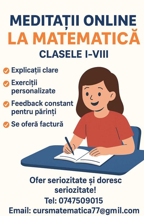 Meditatii la matematica online