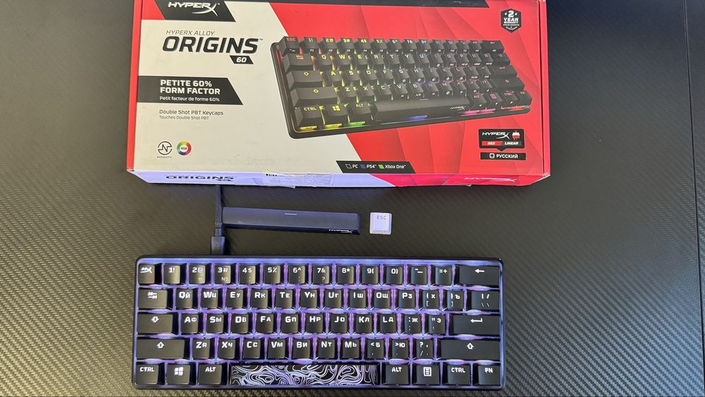 Продам клавиатуру Клавиатура HyperX Alloy Origins 60 черного цвета