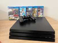 Ps4 Pro 1 TB + controller original + jocuri bonus Constanta