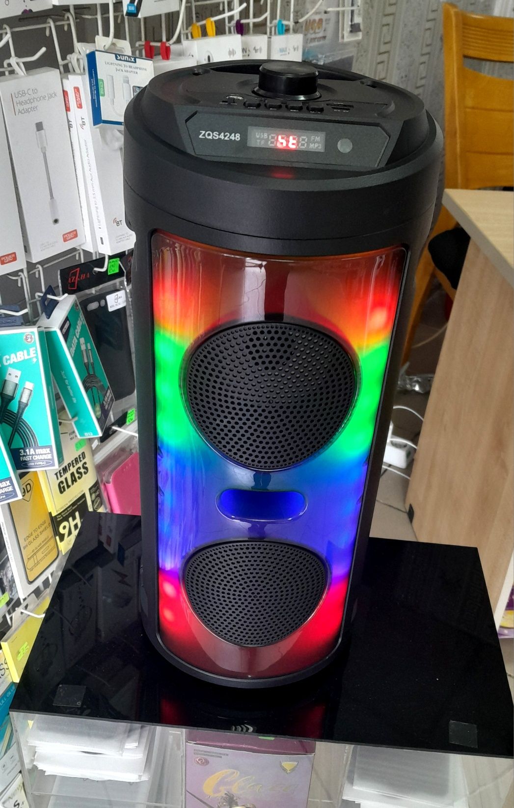 Безжична Караоке Bluetooth Колона 4" 2×8W