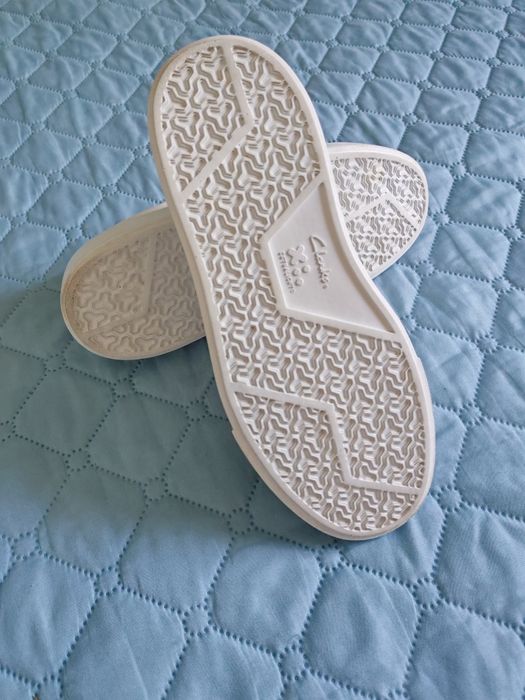 CLARKS - кожени обувки Hero Lite Lace 
Hero Lite Lace White Leath