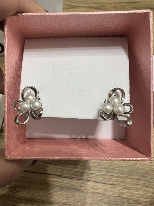 Обеци Swan pearls