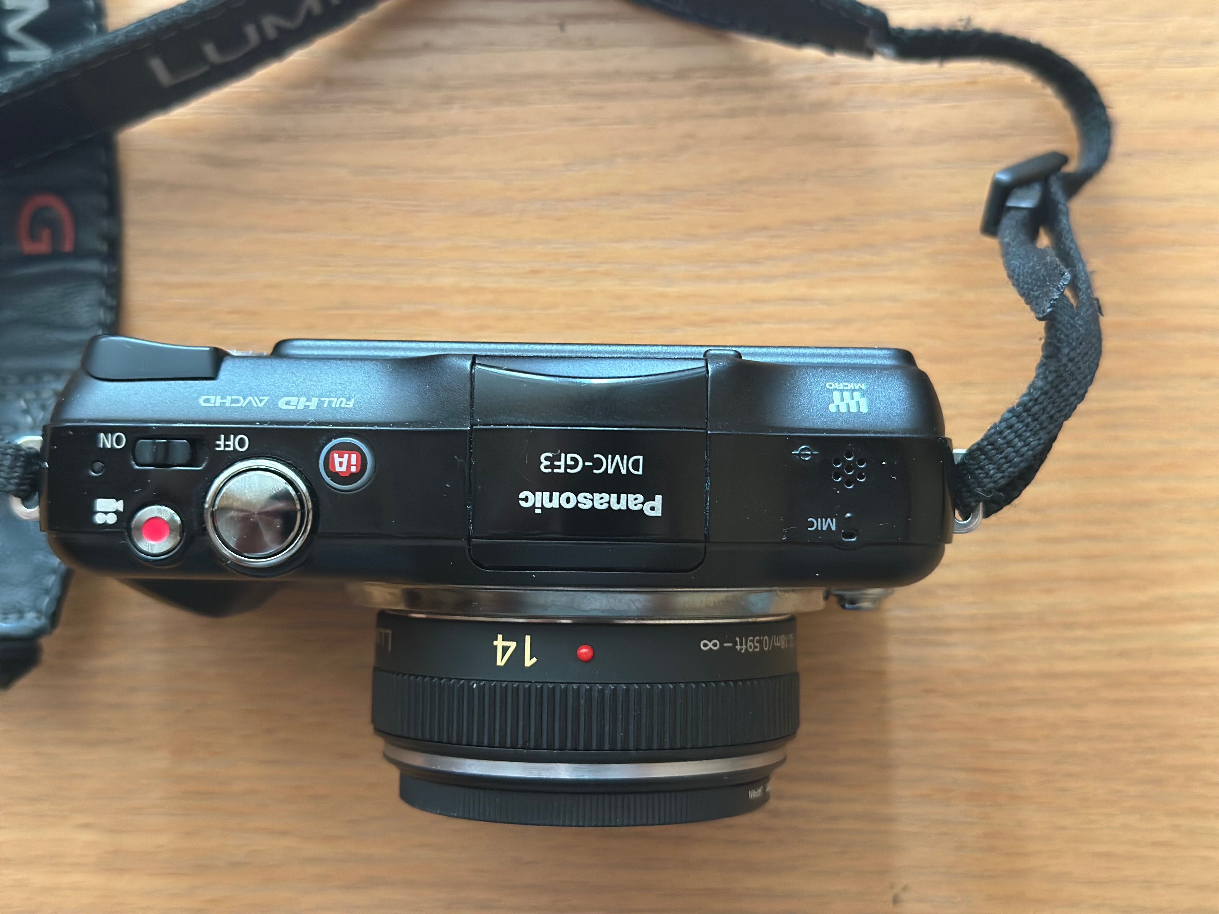 Panasonic Lumix dmc gf3(m3/4) + 14mm 2.5(28 mm of 35mm eqiv)