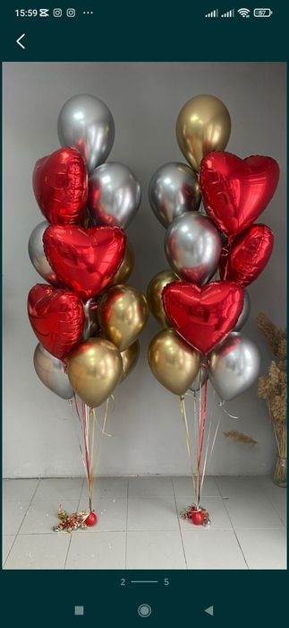 Ваздушный шар.. Fonus. (Geliviy,Gazli uchar Lentichkali shar)