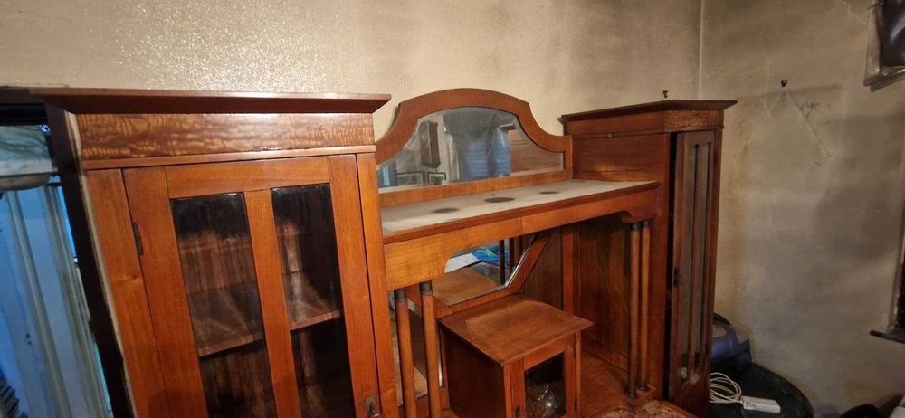 Bufet palisandru interbeliv vechi antic mobila marmura