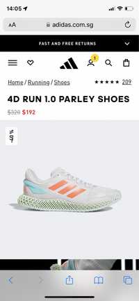 Adidas - 4D RUN 1.0 PARLEY SHOES