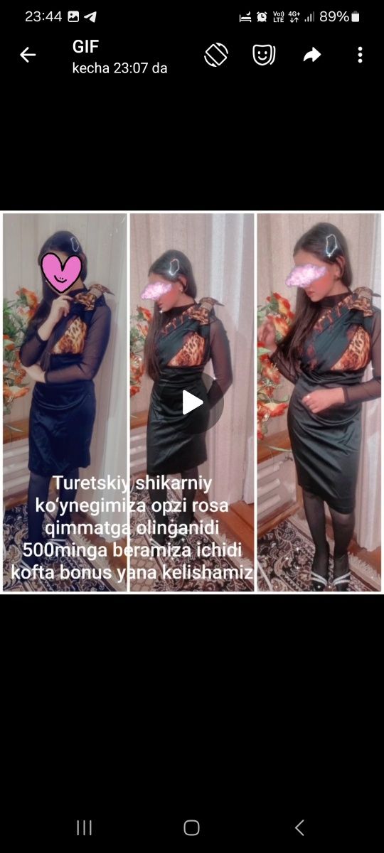 Turkiya ko‘ylaklari vecherniy