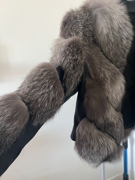 Blană naturală vulpe argintie