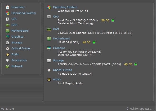 HP ProDesk 600 G3 SFF i5-6500/24GB RAM/256GB SSD