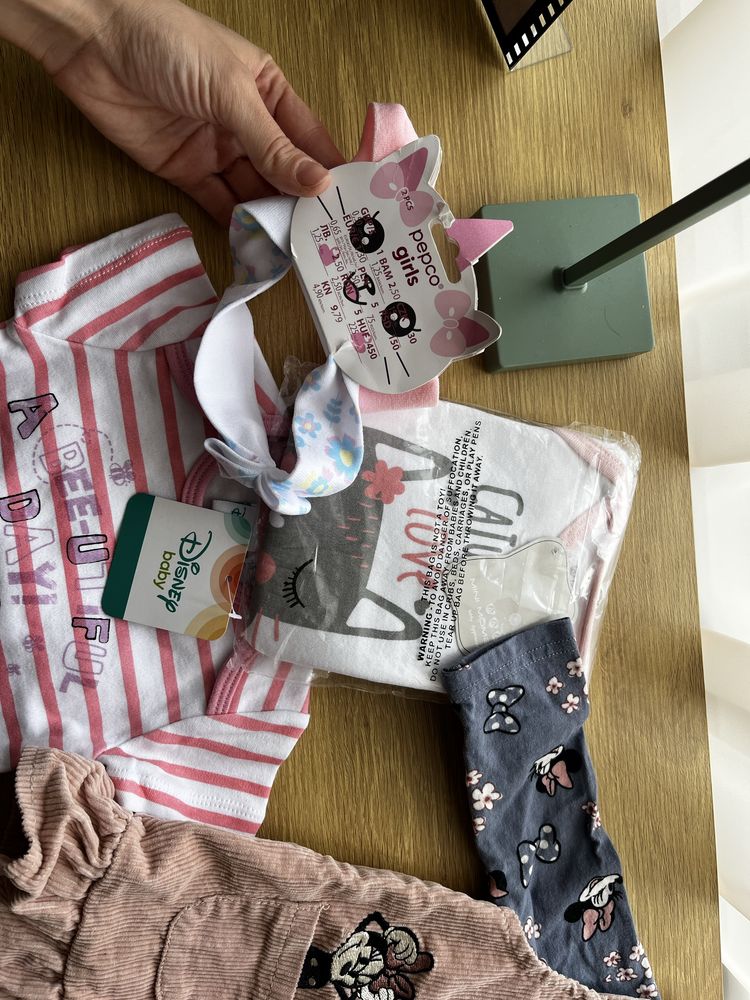 Нов лот рокля бодита блузка minnie mouse mickey мечо пух